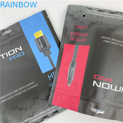 Ba mặt Mylar đóng kín túi đóng gói túi phẳng với khóa kéo được chấp nhận lên đến 10 màu sắc có sẵn