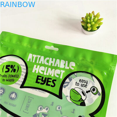 Hộp túi nhựa có thể đóng lại chống ẩm Ba mặt đóng kín bao bì phẳng