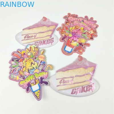 Chiết cắt 3.5g đặc biệt hình dạng túi bánh quy kẹo đồ ăn nhẹ đứng lên Zipper túi