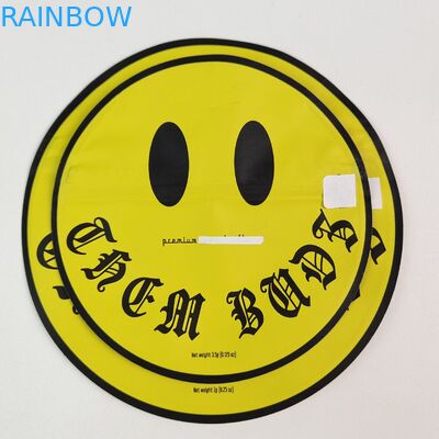 Túi Mylar 3.5g 7g Hình Dạng Bất Thường Có Khóa Kéo Bên Trong In Ấn Lá Nhôm Chống Mùi Túi Nhựa Ăn Được