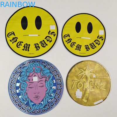 Túi Mylar 3.5g 7g Hình Dạng Bất Thường Có Khóa Kéo Bên Trong In Ấn Lá Nhôm Chống Mùi Túi Nhựa Ăn Được