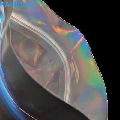 Túi Mylar Holographic Mềm Mại có Khóa Kéo dùng cho Kẹo, Thảo Mộc, Hoa Khô, Kẹo dẻo, Bánh quy, Đường, Đóng gói Chống Trẻ em