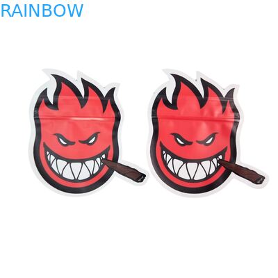 Die Cut 3.5g túi nhựa Glossy Zipper Mylar Cho Gummy Herb kẹo đóng gói mùi Proof bề mặt bóng