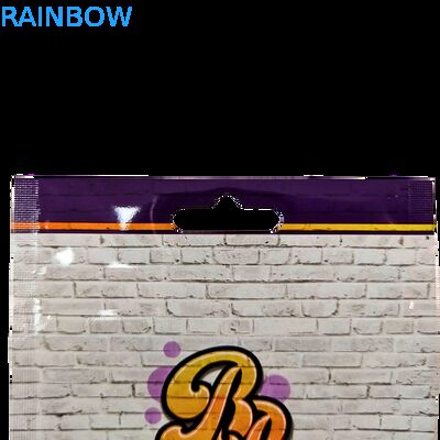 Die Cut 3.5g túi nhựa Glossy Zipper Mylar Cho Gummy Herb kẹo đóng gói mùi Proof bề mặt bóng