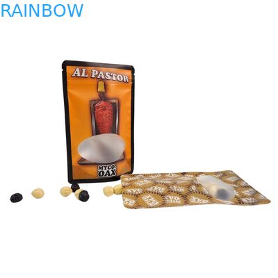 Bao bì túi đứng 3 mặt niêm phong phẳng có thể tái sử dụng Ziplock Cửa sổ Mylar Lá nhôm Túi nhựa có thể tái sử dụng