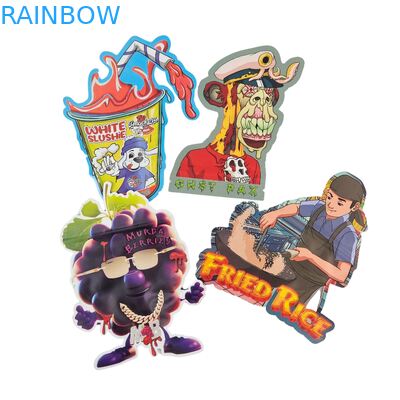 Túi Mylar 3.5g có thể đóng lại không đều, chống trẻ em, in kỹ thuật số, PET, Khóa kéo để đóng gói bánh kẹo dẻo ăn được