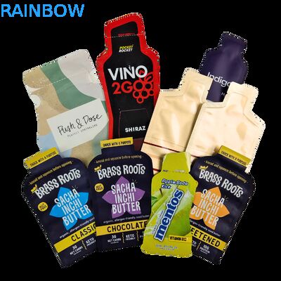 Bản in kỹ thuật số tùy chỉnh in ấn nóng túi đóng gói nhựa 5ml 10ml 30ml túi mẫu nhỏ túi tùy chỉnh