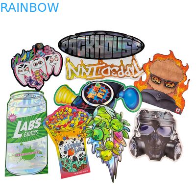 Túi Mylar Doypack Die Cut Cali 3.5g 7g 14g 28g Bánh Quy Đường Thực Phẩm Túi Khóa Kéo Chống Mùi Bóng/mờ