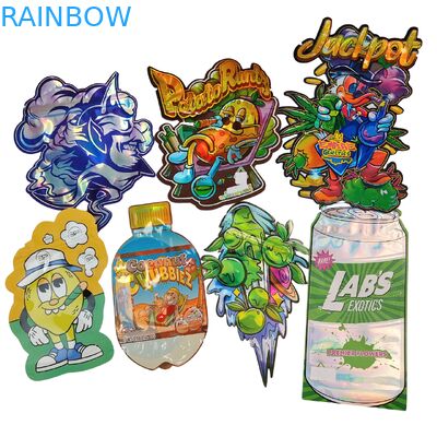 Túi Mylar Doypack Die Cut Cali 3.5g 7g 14g 28g Bánh Quy Đường Thực Phẩm Túi Khóa Kéo Chống Mùi Bóng/mờ