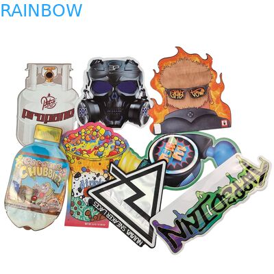 Túi Mylar có khóa zip bằng nhựa PE có thể đóng lại được 3.5g 7g 14g với logo tùy chỉnh, dùng để đóng gói thực phẩm, niêm phong, chống mùi, chống trẻ em, đựng thảo mộc, kẹo dẻo