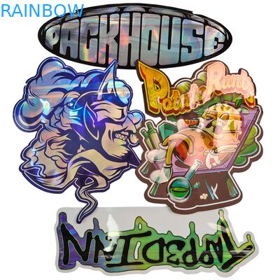 Sản phẩm bán nóng Thẻ Mylar cắt glossy Die với khóa niêm phong Thiết bị ăn có mùi chống mùi 3.5 7g 14g 28g Nấm kẹo cao su Thẻ nhựa in tùy chỉnh