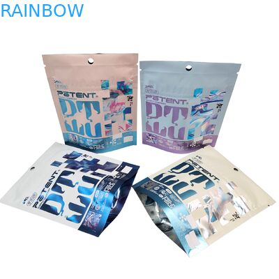 In kỹ thuật số Holographic 3.5g Cali Packs 4x5 Sachet Aluminium Foil không đều Nấm kẹo cao su Bao bì cắt đứt túi Mylar