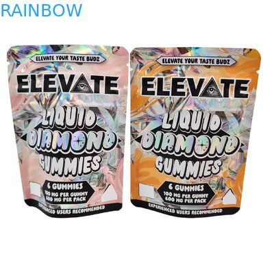 3.5g Mylar Bags nấm chiết xuất kẹo cao su Bao bì Doypack Wtih Zipper chống mùi Stand up pouch