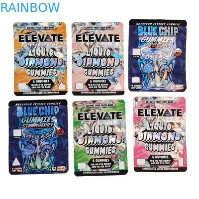 3.5g Mylar Bags nấm chiết xuất kẹo cao su Bao bì Doypack Wtih Zipper chống mùi Stand up pouch