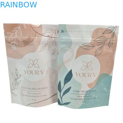 Các túi Mylar phân hủy sinh học tùy chỉnh cho muối tắm 4OZ 5OZ Stand Up Bag