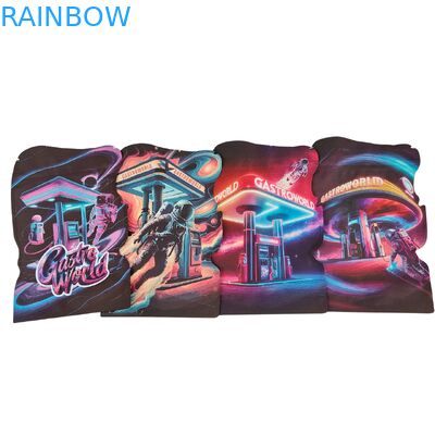 Thùng Mylar cắt đứt tùy chỉnh 3.5g-28g với khóa khóa chống trẻ em