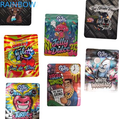 Túi Mylar có thể đóng lại 3.5g-28g tùy chỉnh để đóng gói thực phẩm