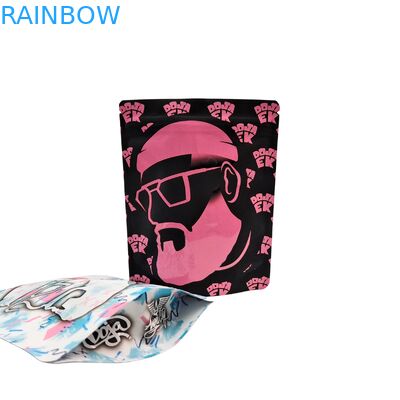 Túi Mylar đựng thực phẩm in theo yêu cầu 3.5g-28g có khóa kéo kín mùi