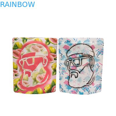 Túi Zipper Mylar 3.5g 1oz có thể tái sử dụng, Túi Mylar Đứng bằng lá nhôm, Chống mùi, Túi Mylar Cali để bảo quản thực phẩm, In theo yêu cầu