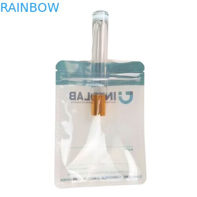 Túi khóa kéo trắng có thể tùy chỉnh cho bao bì niềng răng trong suốt răng, một mặt trong suốt với niêm phong nhiệt và căn chỉnh logo