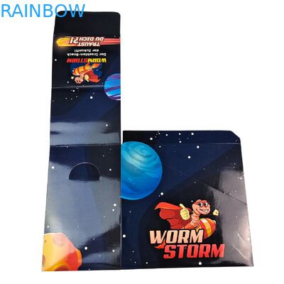 Thẻ bán lẻ tùy chỉnh Thẻ gấp 3.5g Hộp giấy cho bữa sáng Bột khô ngay lập tức hạt trái cây ngũ cốc đóng gói thực phẩm