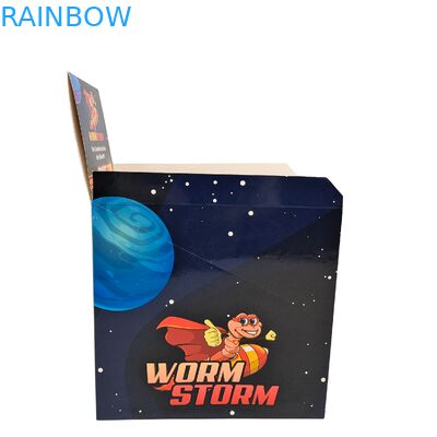 Thẻ bán lẻ tùy chỉnh Thẻ gấp 3.5g Hộp giấy cho bữa sáng Bột khô ngay lập tức hạt trái cây ngũ cốc đóng gói thực phẩm