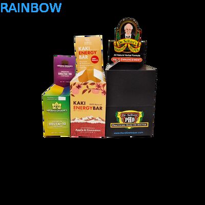 Hộp giấy Kraft gấp theo yêu cầu cá nhân với 350g giấy để hiển thị mặt hàng bán lẻ