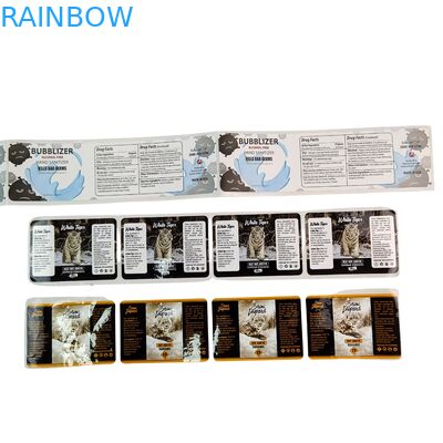 PVC dính vinyl PVC giấy dán chống nước UV Hologram in tự dính cuộn nhãn đóng gói nhãn