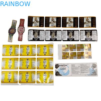 PVC dính vinyl PVC giấy dán chống nước UV Hologram in tự dính cuộn nhãn đóng gói nhãn