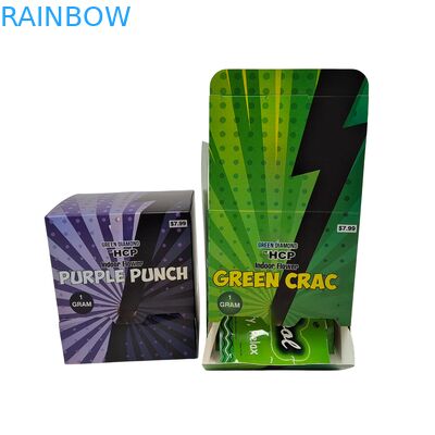 Hộp giấy tùy chỉnh cho Bánh quy ăn nhẹ, Thanh năng lượng, Mỹ phẩm, Kẹo, Bao bì, Kraft, Bán lẻ, Hộp trưng bày trên quầy bằng bìa cứng