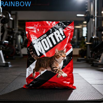 Chất liệu phân hủy sinh học theo yêu cầu thức ăn thức ăn Mylar Bags Side Gusset Pouch Dog Cat Pet Food Zipper Bag with Valve