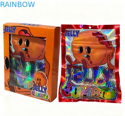 Túi Mylar in tùy chỉnh 3.5g có thể đóng lại được để đóng gói đồ ăn nhẹ, túi đứng