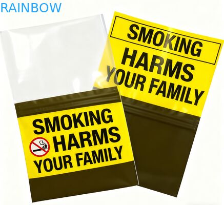 Túi cuộn sẵn Ziplock Bao bì thực phẩm ăn được Lớp thực phẩm Ba mặt niêm phong túi nhựa cho thuốc lá Mylar Bag