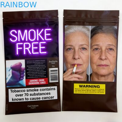 Thẻ in tùy chỉnh loại thực phẩm chống mùi Mylar Ziplock Bag Stand Up pouch để đóng gói đồ ăn nhẹ