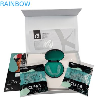 Thư ký tùy chỉnh Chiếc hộp thiết bị đệm răng từ tính cao cấp với độ dày 350g Thùng đóng gói chỉnh hình răng giả