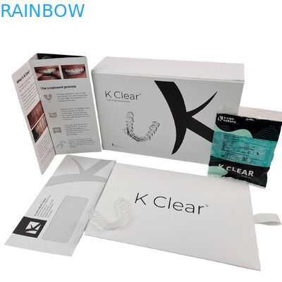 Thư ký tùy chỉnh Chiếc hộp thiết bị đệm răng từ tính cao cấp với độ dày 350g Thùng đóng gói chỉnh hình răng giả