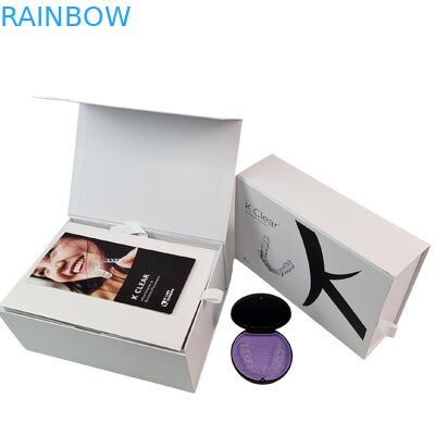 Thư ký tùy chỉnh Chiếc hộp thiết bị đệm răng từ tính cao cấp với độ dày 350g Thùng đóng gói chỉnh hình răng giả