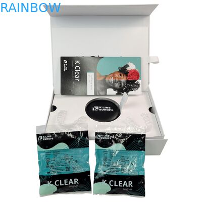 Nhãn hiệu tùy chỉnh răng vú Bộ dụng cụ hộp Orthodontic Aligner hộp đóng gói với giấy chèn răng Aligner hộp đóng gói