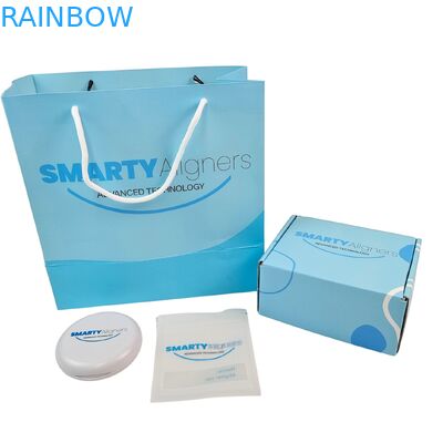 Hộp đựng khay niềng răng chỉnh nha tùy chỉnh, hộp đựng mắc cài, hộp đựng hàm giả, hộp đựng khay chỉnh răng với túi giấy