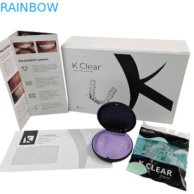 Hộp chỉnh nha có thể tái chế với logo tùy chỉnh và khóa từ tính để đóng gói nha khoa