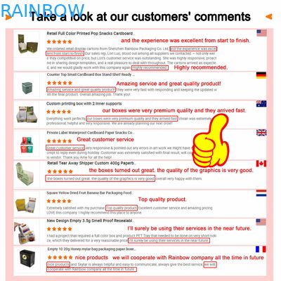 Hộp giấy kích thước tùy chỉnh có cửa sổ trong suốt để trưng bày và độ dày 350g dùng để đóng gói thực phẩm