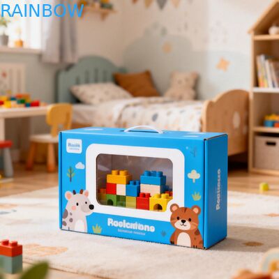 Hộp giấy kích thước tùy chỉnh có cửa sổ trong suốt để trưng bày và độ dày 350g dùng để đóng gói thực phẩm