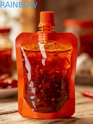 Túi đựng vòi chống rò rỉ150ml 200ml 300ml Doypack Cấp thực phẩm Tương ớt Nước ép thạch Túi đựng thức ăn cho trẻ em Đứng lên Túi vòi