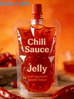 Túi đựng vòi chống rò rỉ150ml 200ml 300ml Doypack Cấp thực phẩm Tương ớt Nước ép thạch Túi đựng thức ăn cho trẻ em Đứng lên Túi vòi