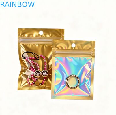 Nhập ấn tùy chỉnh PVC tái chế nhựa mat có thể đóng lại bao bì với ba mặt niêm phong