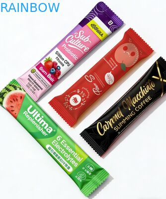 Tùy Chỉnh 1G 3G 5G Sữa-Trà Bột Bột Collagen Tất Nhiệt bịt kín Có Thể Tái Chế Thú Cưng Viền Nhôm Cán Dây Kéo Túi Đựng Thực Phẩm