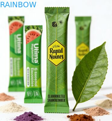 Tùy Chỉnh 1G 3G 5G Sữa-Trà Bột Bột Collagen Tất Nhiệt bịt kín Có Thể Tái Chế Thú Cưng Viền Nhôm Cán Dây Kéo Túi Đựng Thực Phẩm