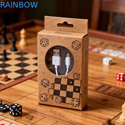 Số lượng tùy chỉnh 350g độ dày hộp giấy với kết thúc in nóng cho bao bì cáp USB