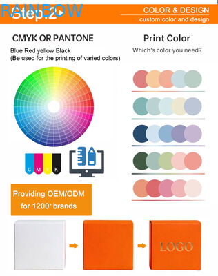 Hộp quà gấp được bằng giấy bìa thân thiện với môi trường, tùy chỉnh, dày 350g, cho trang sức, quần áo, giày dép, đồng hồ