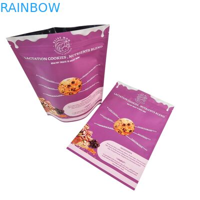 Túi Đứng Chống Ẩm Chất Lượng Đảm Bảo Niêm Phong Nhiệt Kích Thước Tùy Chỉnh Túi Đựng Thực Phẩm Có Thể Tái Niêm Phong